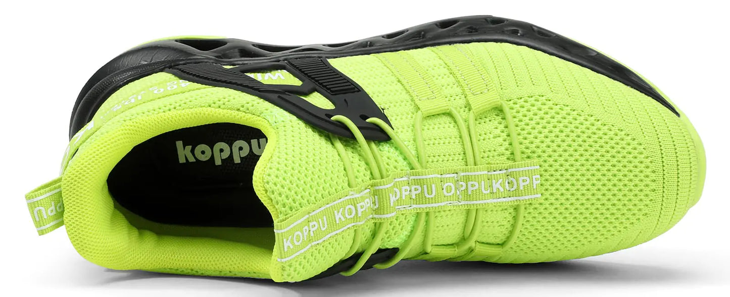 koppu Kids Shoes Running Shoes Girls Boys Primary School Students Sports Shoes Spring and Autumn Casual Shoes 11.5 Little Kid Fluorescent Green-4