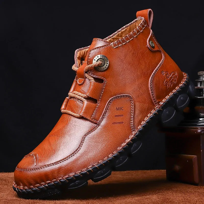 Men's Ankle Leather Boots